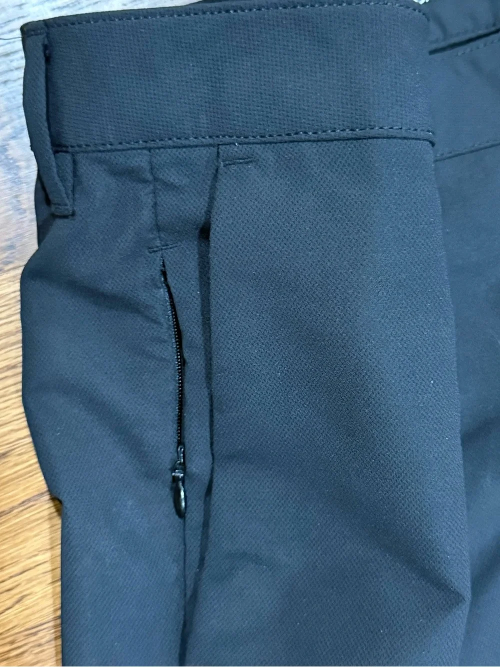 Banana Republic Mens Pants 36x32 Black Performance Stretch Zipper Pockets